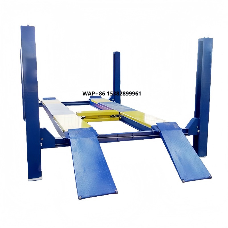 Hydraulic Car Lift - 3D-Achsmessgerät mit Hebebühne, Vier-Säulen-Hydraulik-Elektro-Hebebühne mit 10