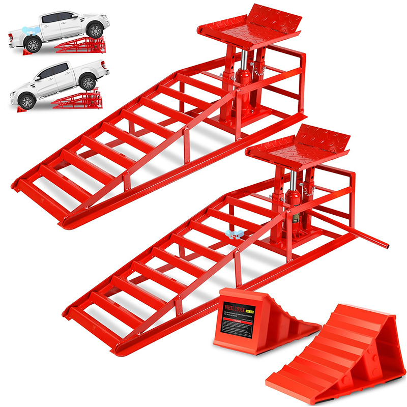Hydraulic Car Lift - Robustes 3-Tonnen-Anti-Rutsch-Fahrzeug, hydraulisch, für Zuhause, Garage,